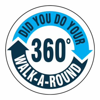 Accuform 360 Walk Around Safety Label